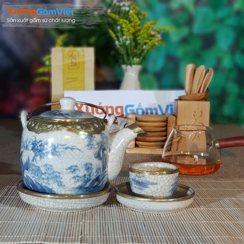 Ấm Chén Trà Bát Tràng