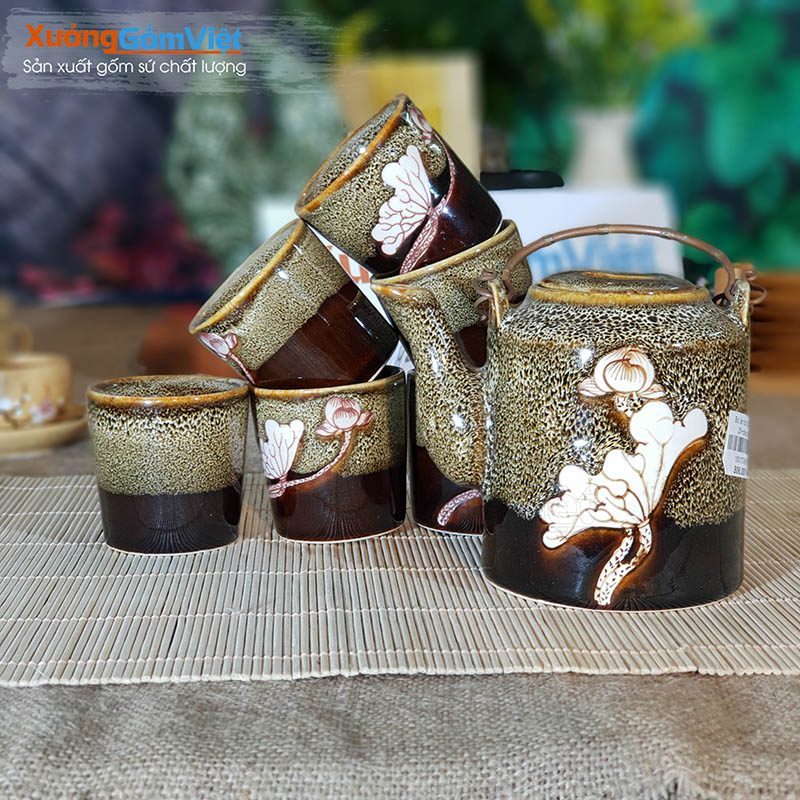 Ấm Chén Trà Bát Tràng