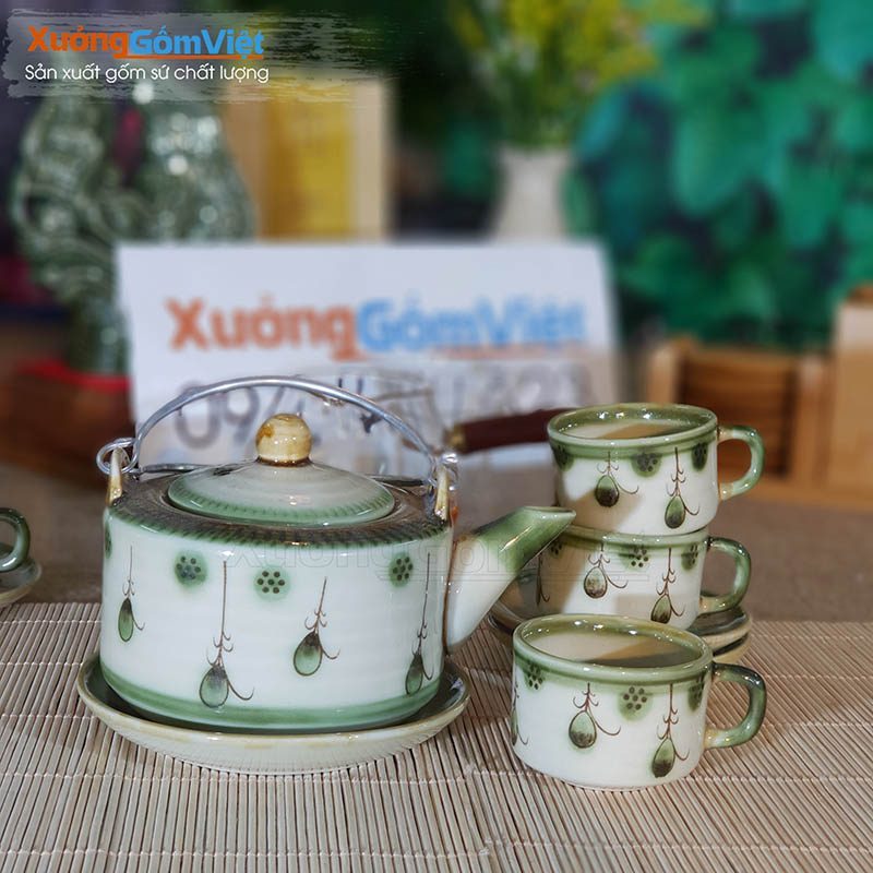 Ấm Chén Trà Bát Tràng