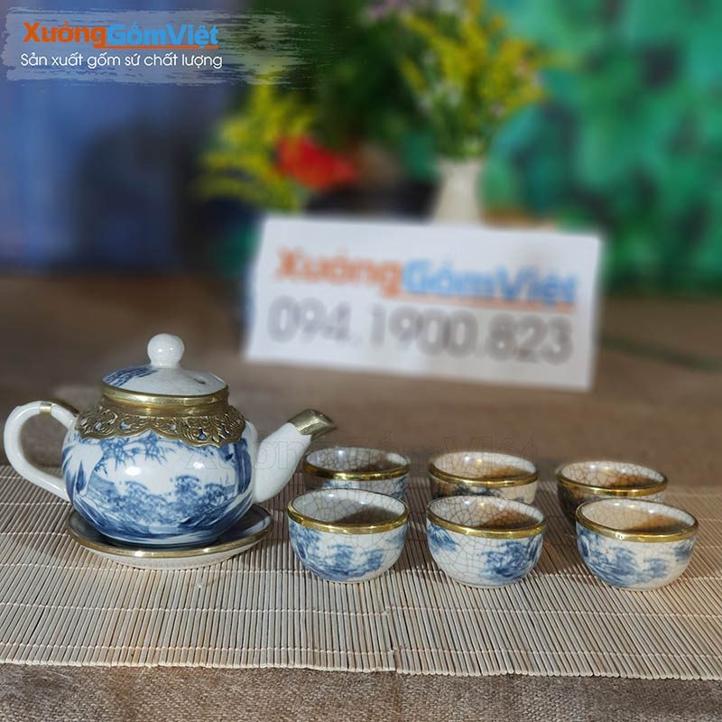 Ấm Chén Trà Bát Tràng