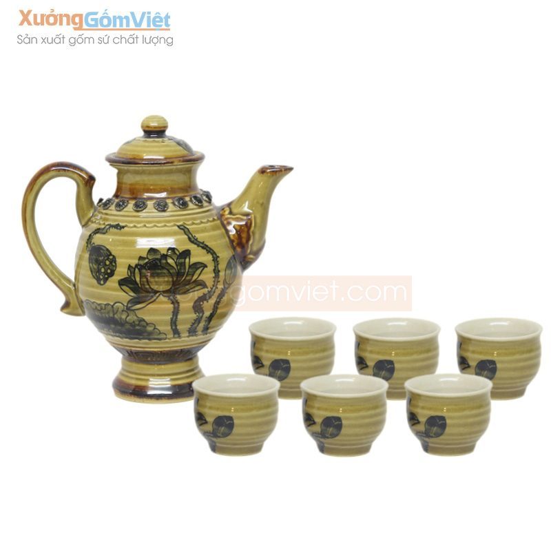 Ấm Chén Trà Bát Tràng