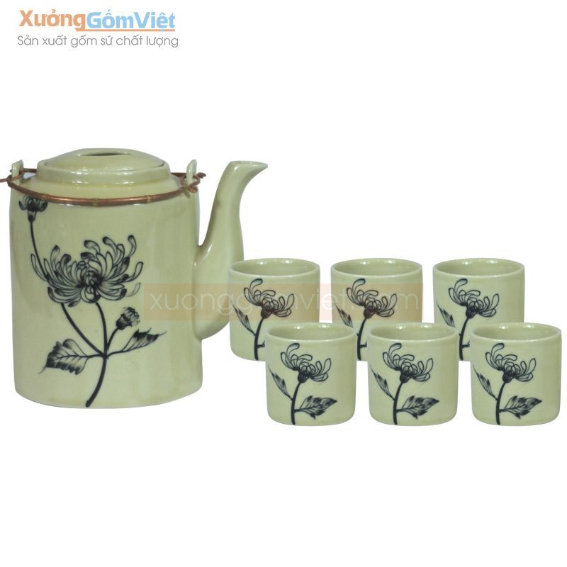 Ấm Chén Trà Bát Tràng