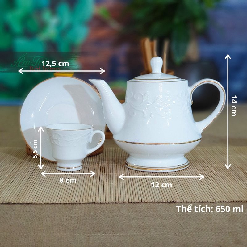 Ấm Chén Trà Bát Tràng