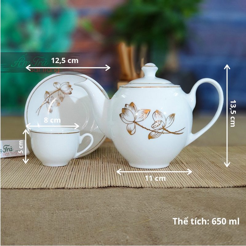Ấm Chén Trà Bát Tràng