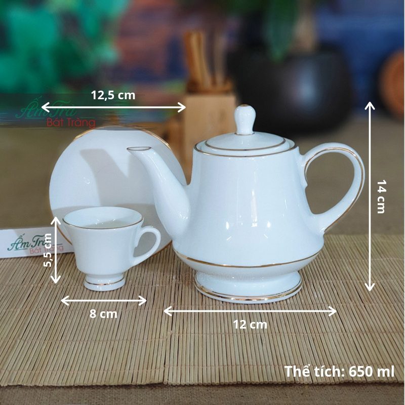 Ấm Chén Trà Bát Tràng