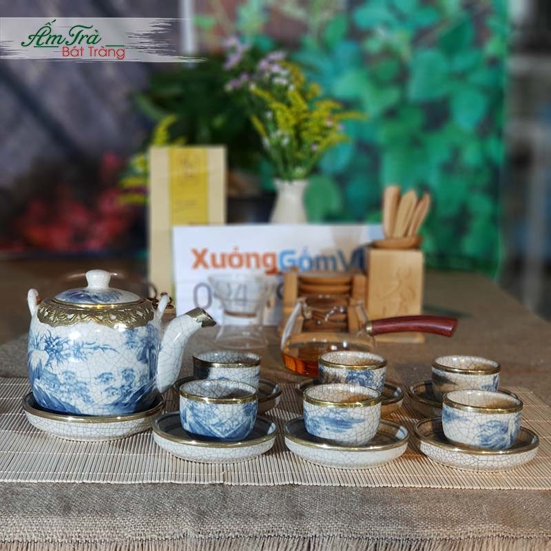 Ấm Chén Trà Bát Tràng
