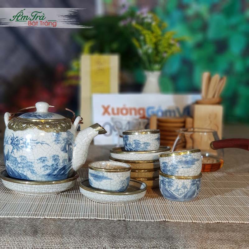 Ấm Chén Trà Bát Tràng