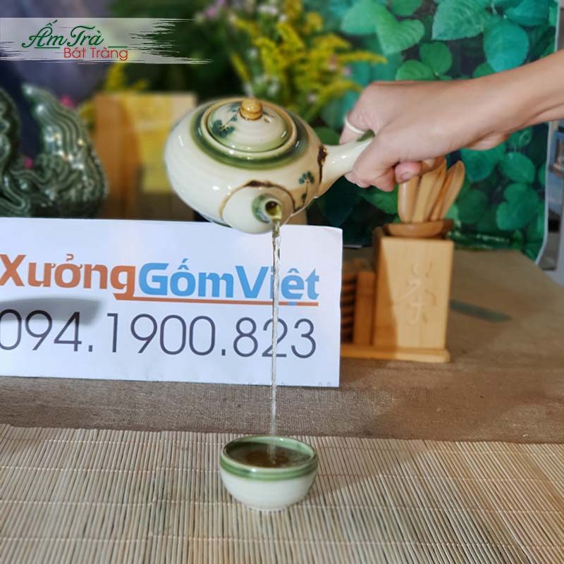Ấm Chén Trà Bát Tràng