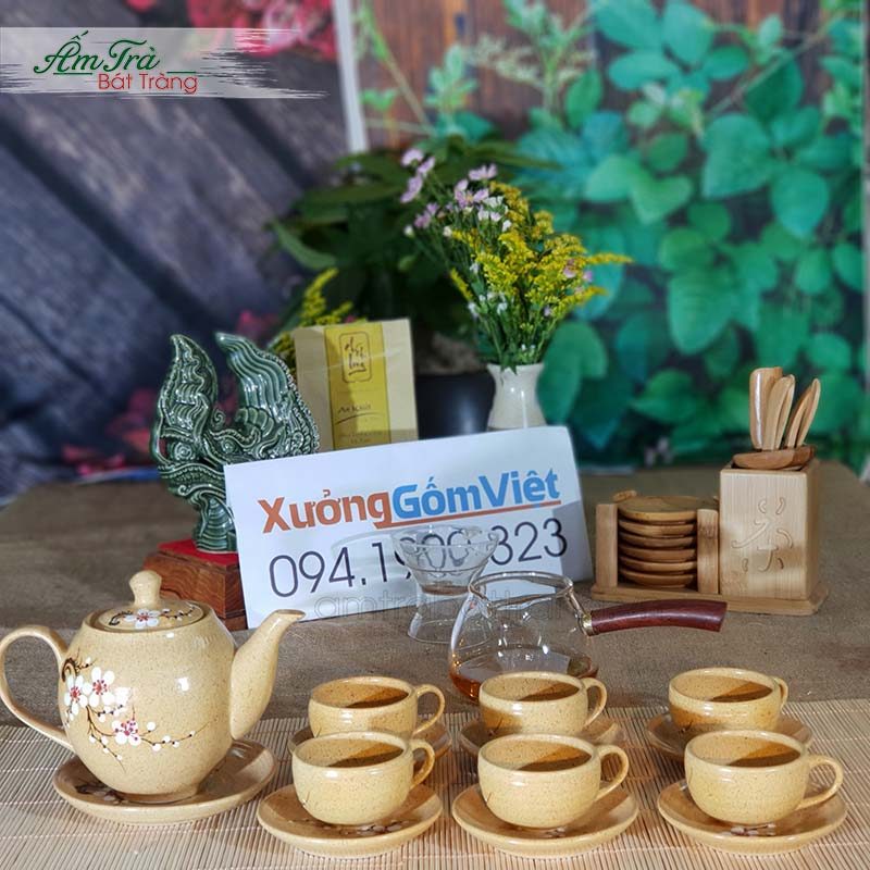 Ấm Chén Trà Bát Tràng