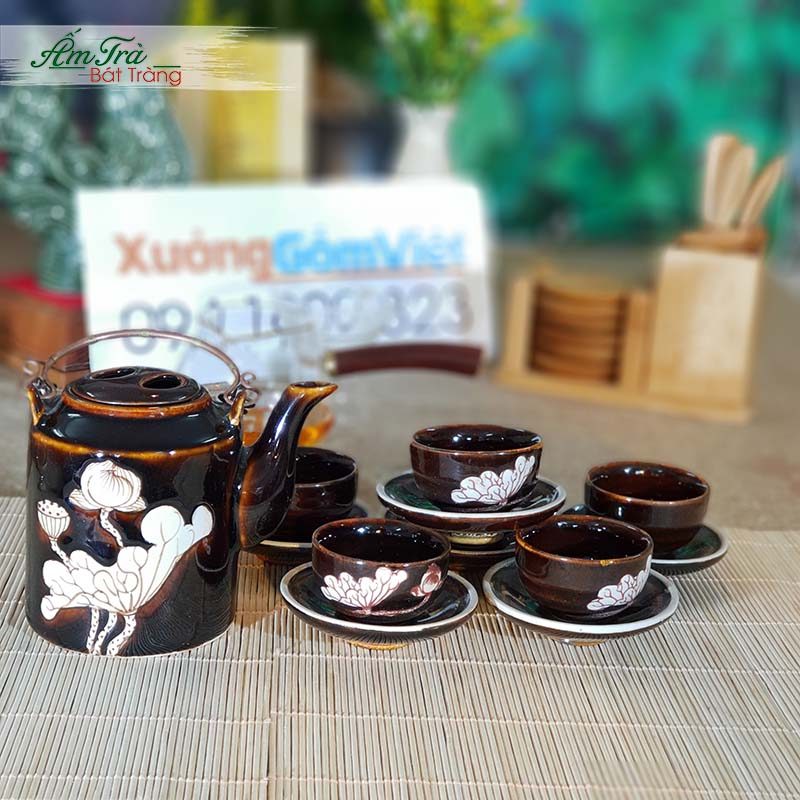 Ấm Chén Trà Bát Tràng