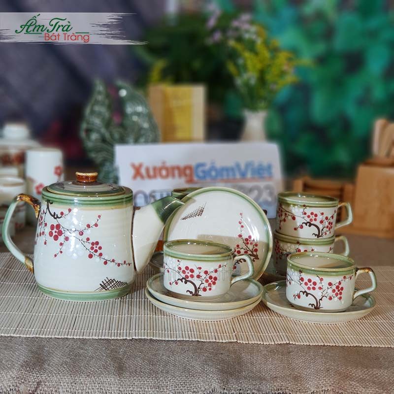 Ấm Chén Trà Bát Tràng