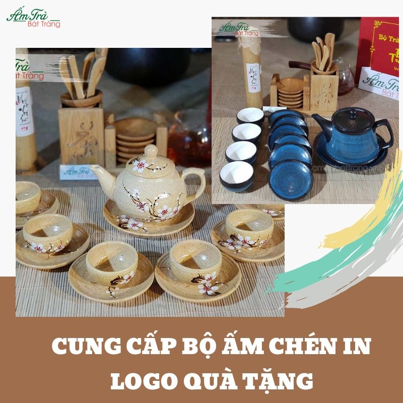 ấm trà in logo quà tặng