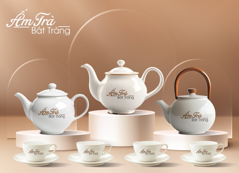 Sản phẩm ấm chén Bát Tràng 1